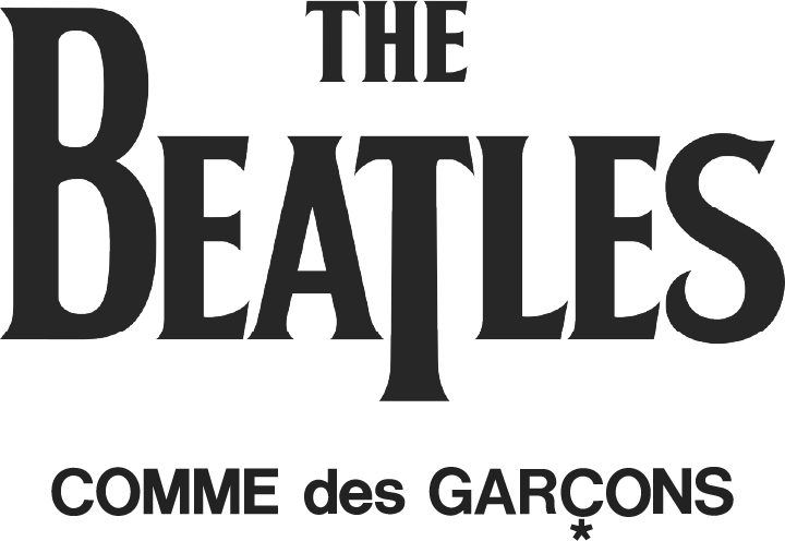 ビートルズコムデギャルソンロゴ the beatles comme des garcons logo