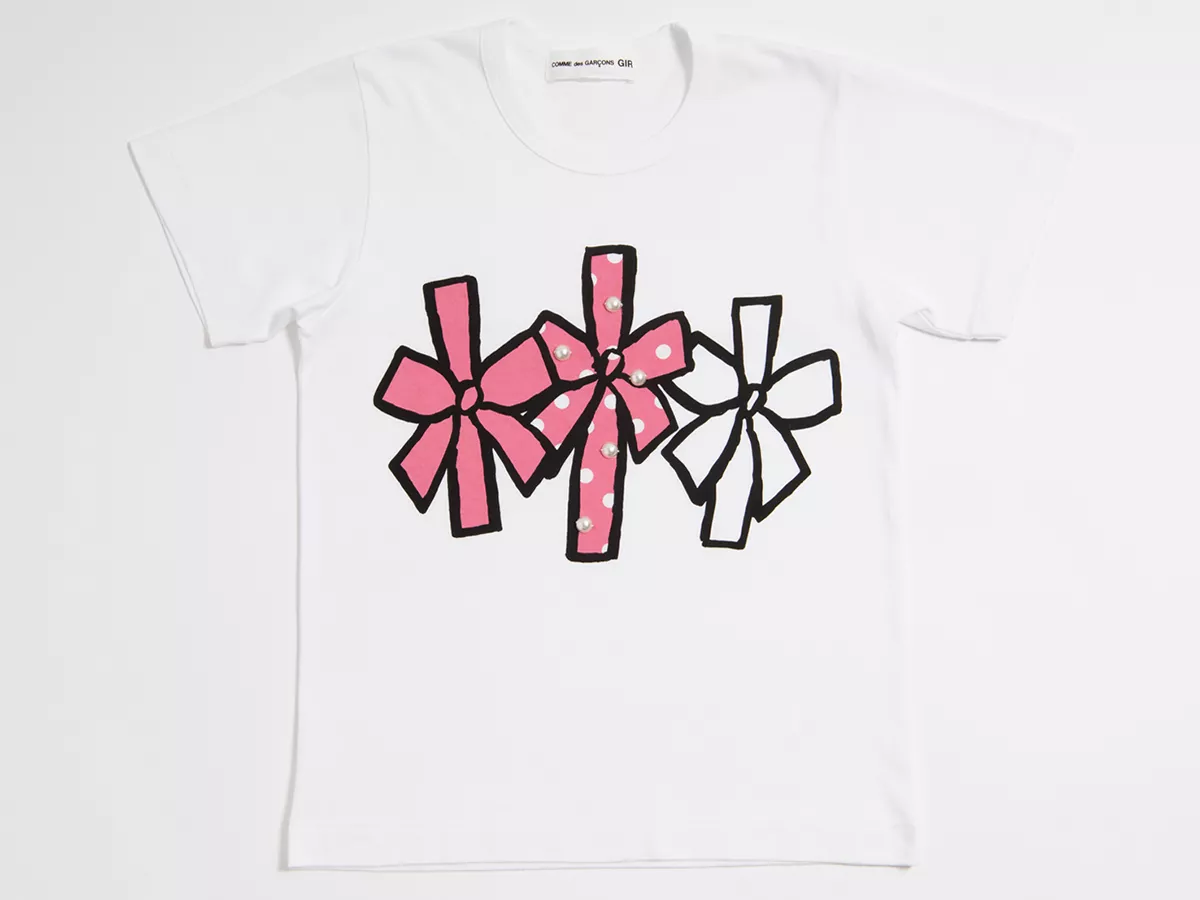 COMME des GARCONS GIRL リボンプリントTシャツ ￥12,100 (税込)