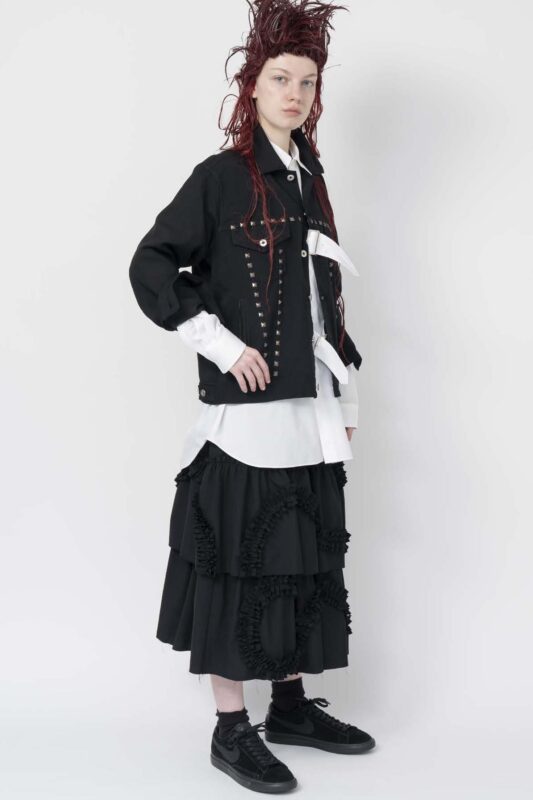 コムデギャルソンコムデギャルソン　吊りパンツ コムデギャルソン ガールCOMME des GARCONS GIRL ウールギャバ